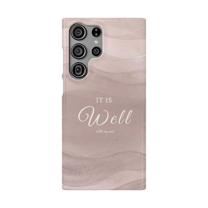 It Is Well Pink Snap Case