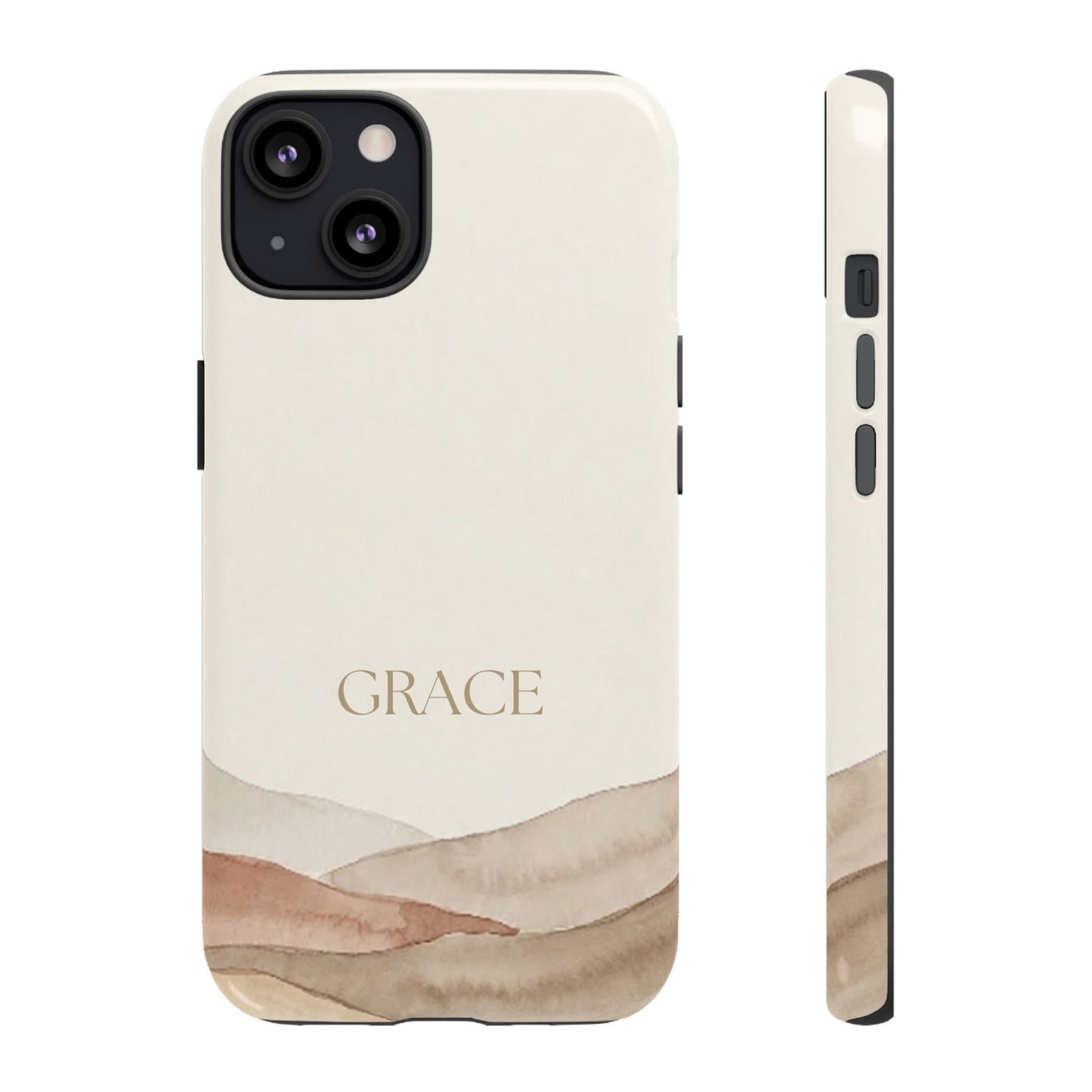 Grace Watercolor Mountains Tough Phone Case