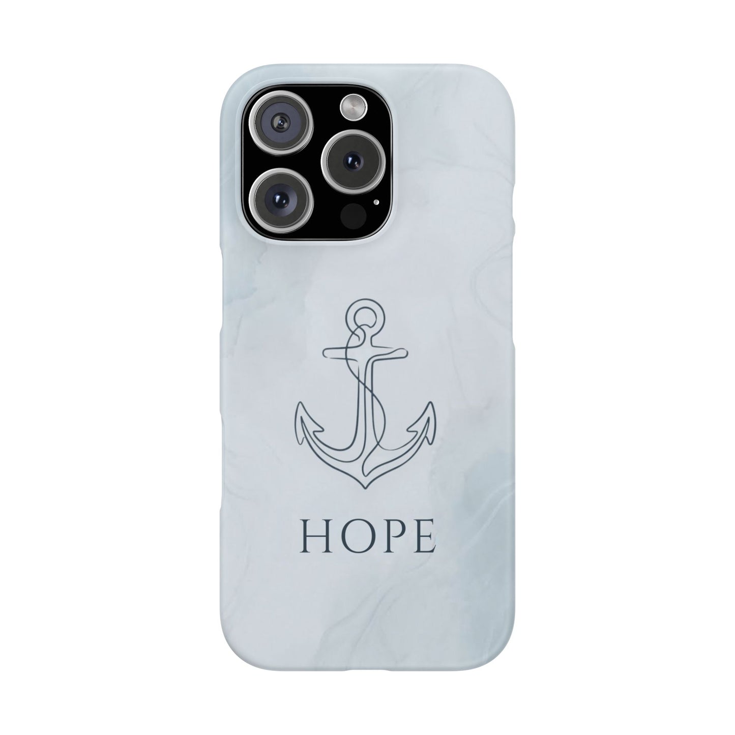 Hope Marble Nautical Snap Case