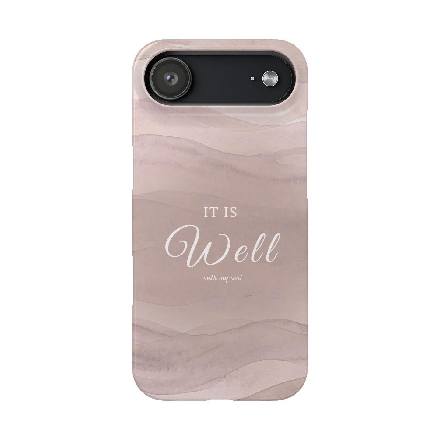 It Is Well Pink Snap Case