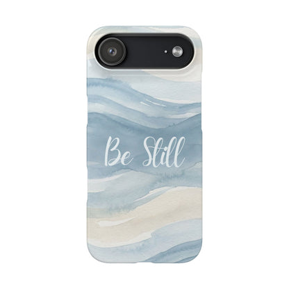 Be Still Blue Watercolour  – Snap Case