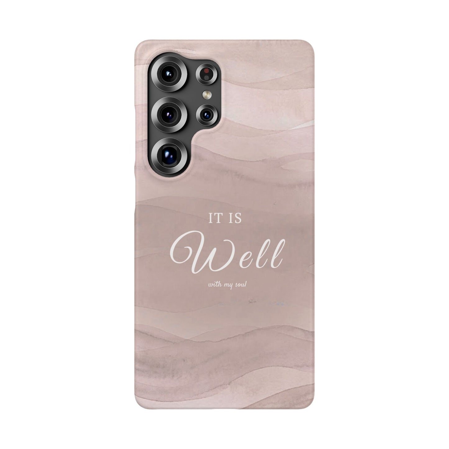 It Is Well Pink Snap Case