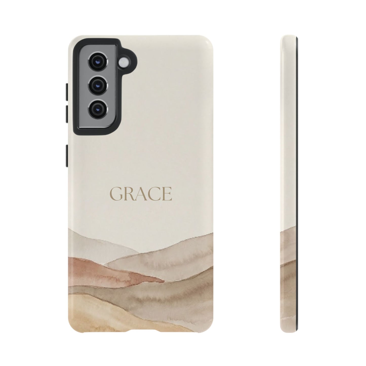 Grace Watercolor Mountains Tough Phone Case