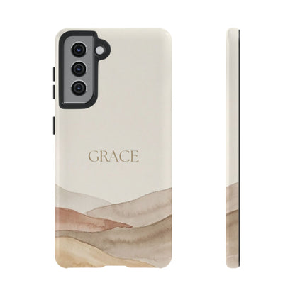 Grace Watercolor Mountains Tough Phone Case