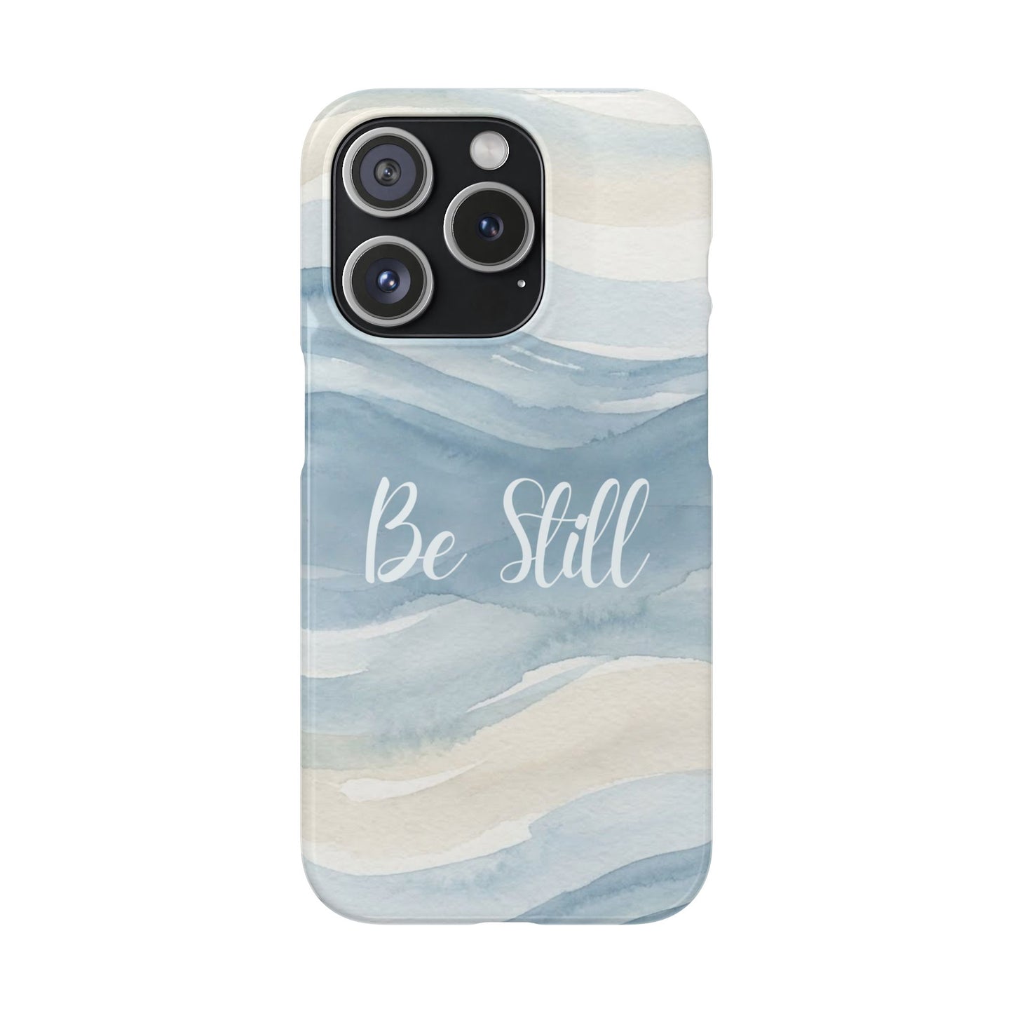 Be Still Blue Watercolour  – Snap Case