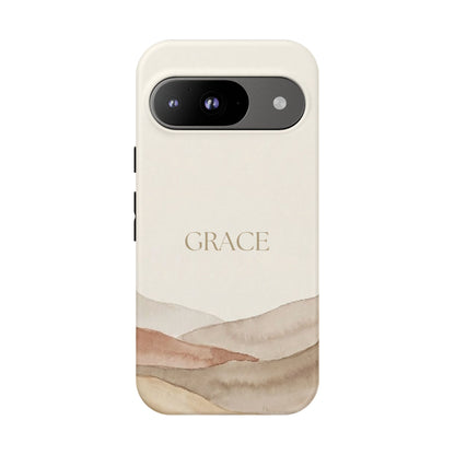 Grace Watercolor Mountains Tough Phone Case