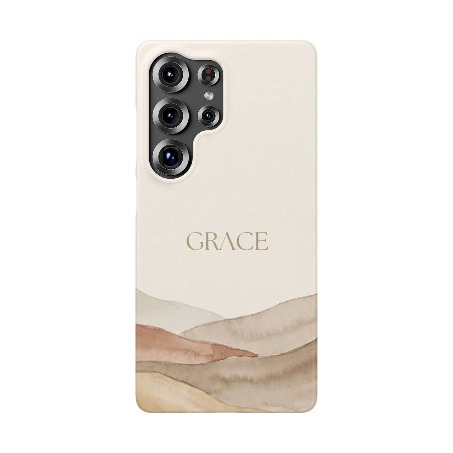 Grace Neutral Watercolour Snap Case