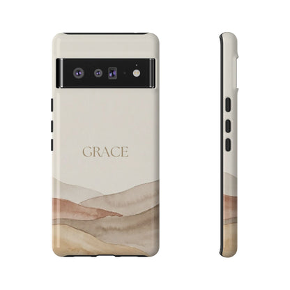 Grace Watercolor Mountains Tough Phone Case