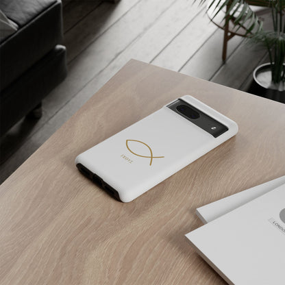 Gold Ichthys Fish Phone Case