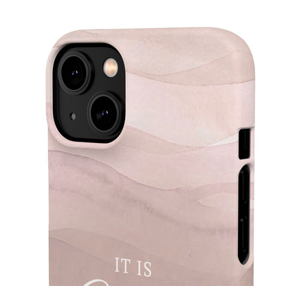 It Is Well Pink Snap Case