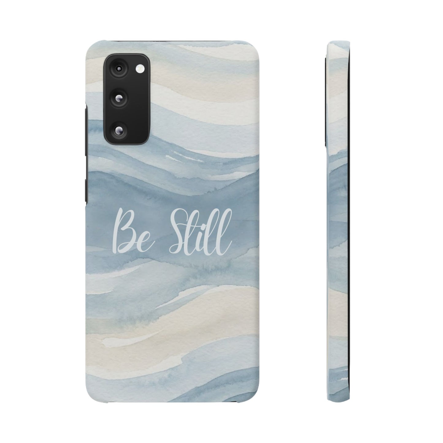 Be Still Blue Watercolour  – Snap Case