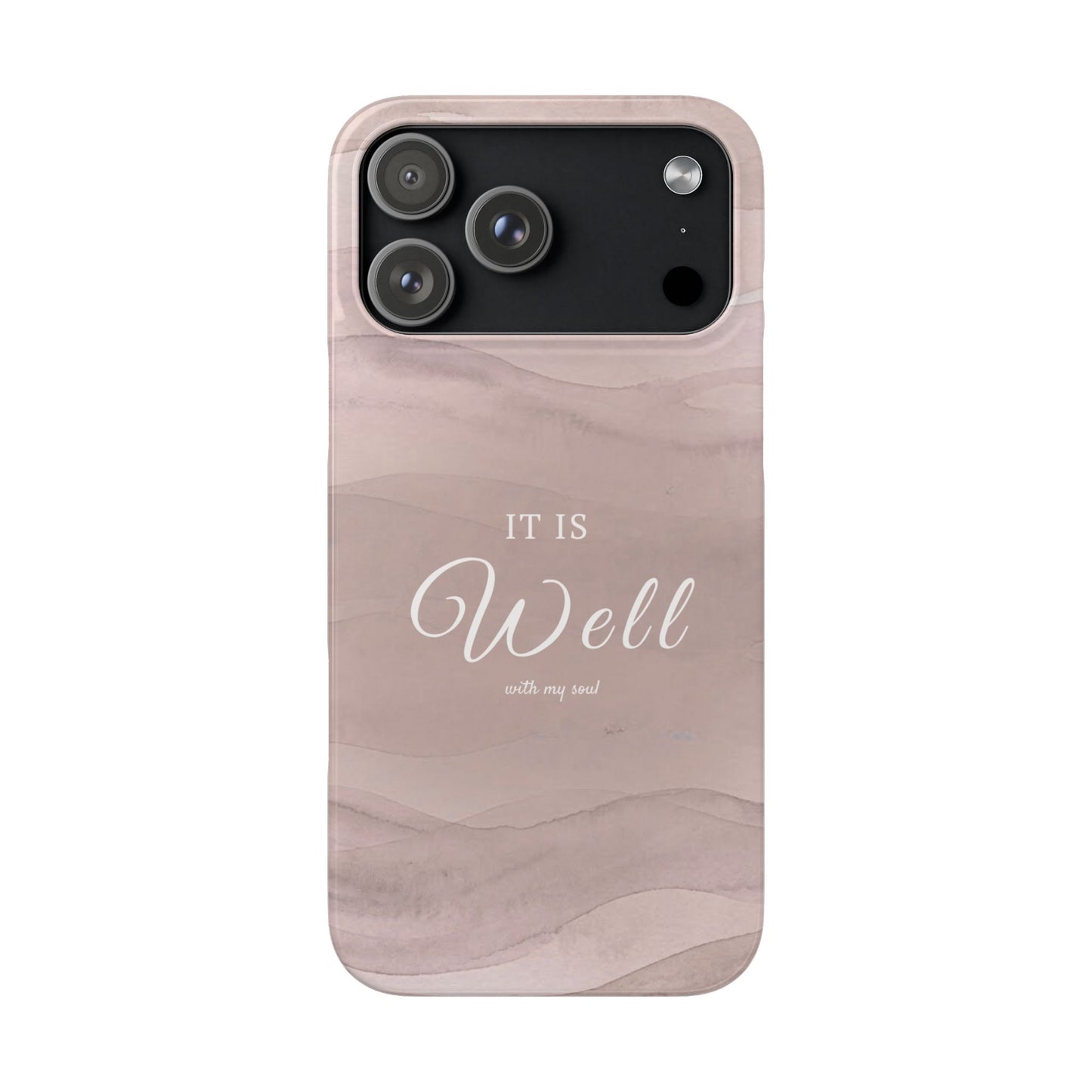 It Is Well Pink Snap Case