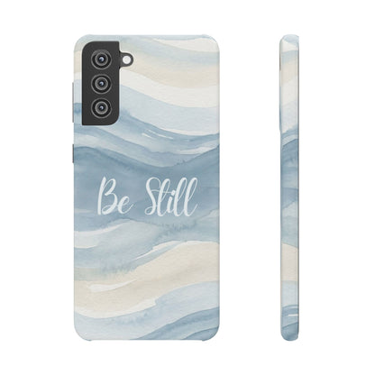 Be Still Blue Watercolour  – Snap Case
