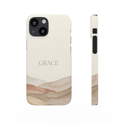 Grace Neutral Watercolour Snap Case