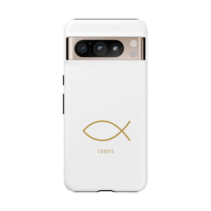 Gold Ichthys Fish Phone Case