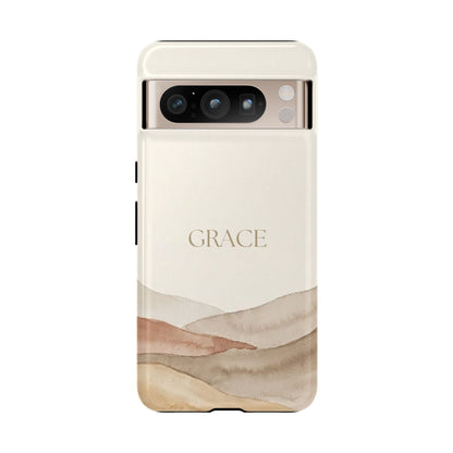 Grace Watercolor Mountains Tough Phone Case