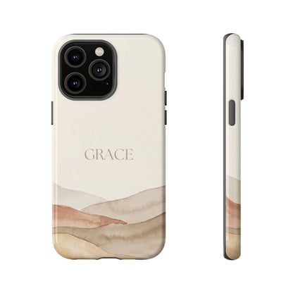 Grace Watercolor Mountains Tough Phone Case