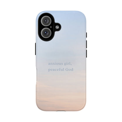 Anxious Girl, Peaceful God Phone Case