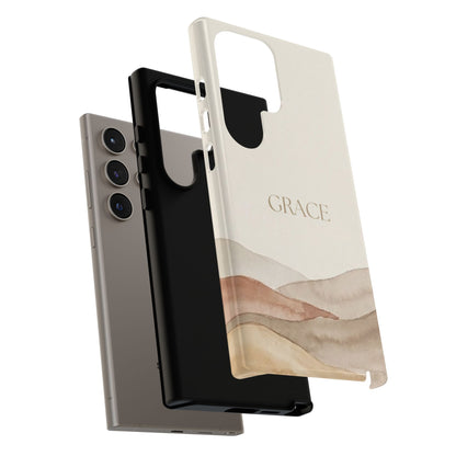 Grace Watercolor Mountains Tough Phone Case