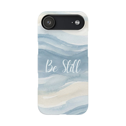 Be Still Blue Watercolour  – Snap Case