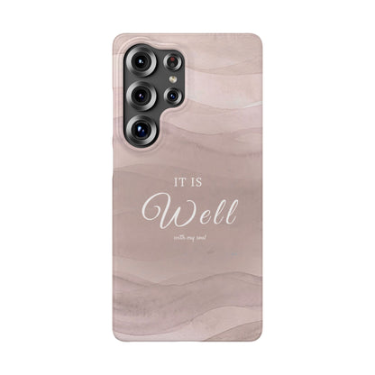 It Is Well Pink Snap Case