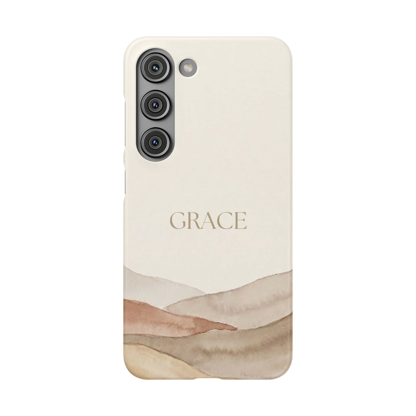 Grace Neutral Watercolour Snap Case