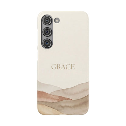 Grace Neutral Watercolour Snap Case