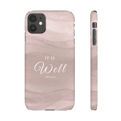 It Is Well Pink Snap Case