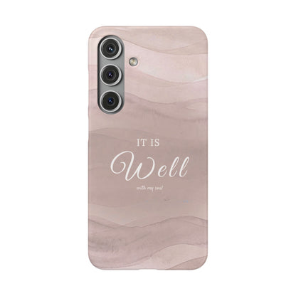 It Is Well Pink Snap Case