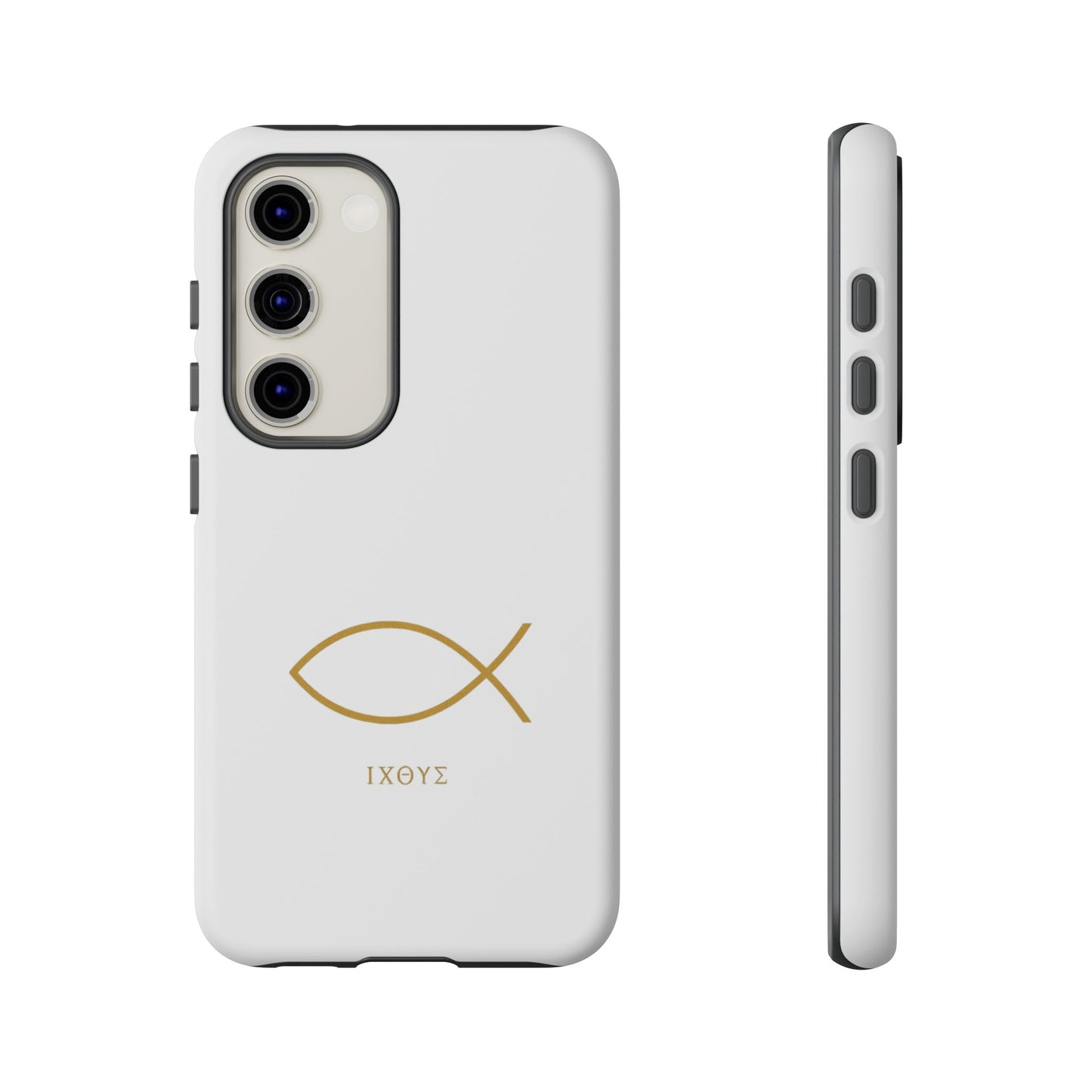 Gold Ichthys Fish Phone Case