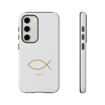 Gold Ichthys Fish Phone Case