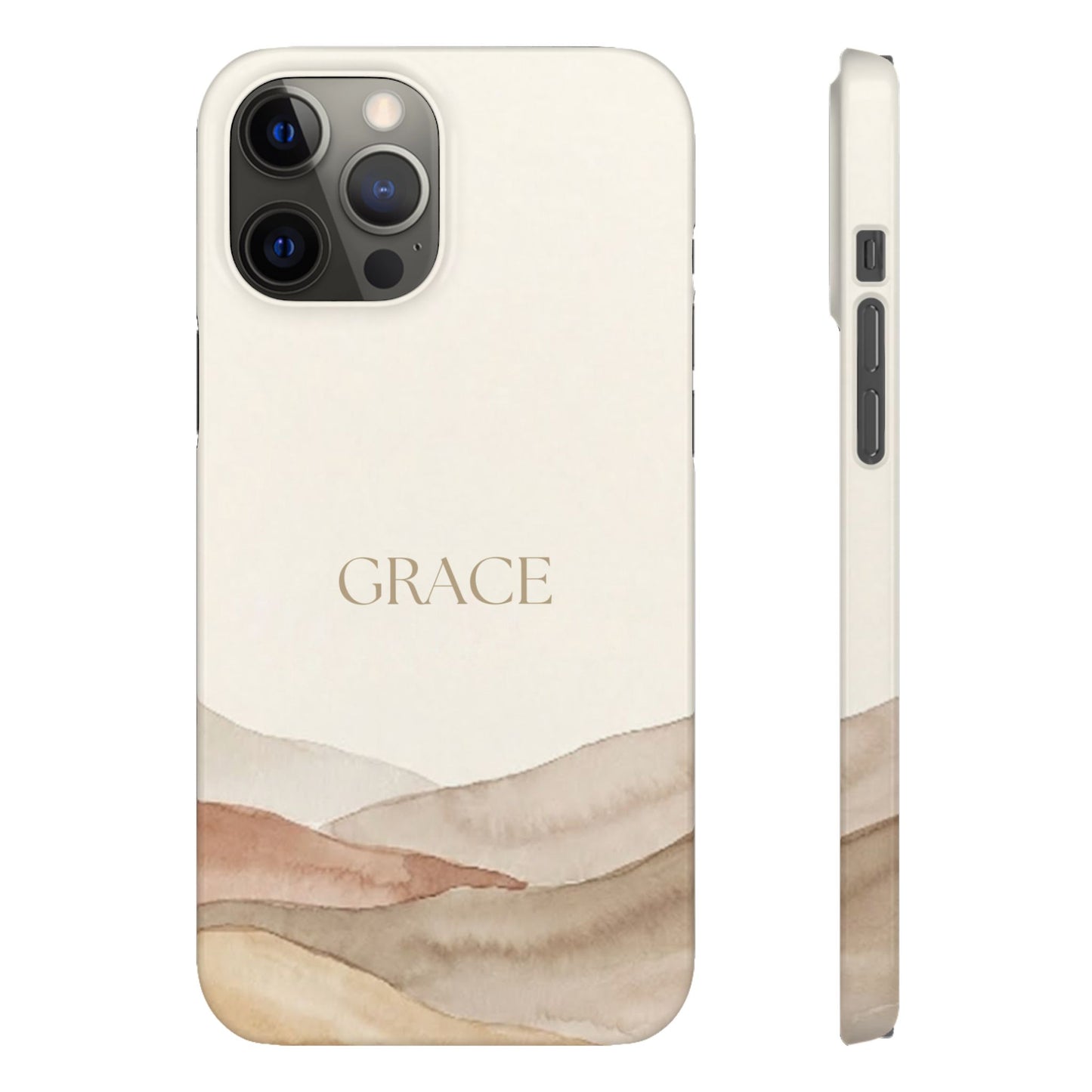 Grace Neutral Watercolour Snap Case
