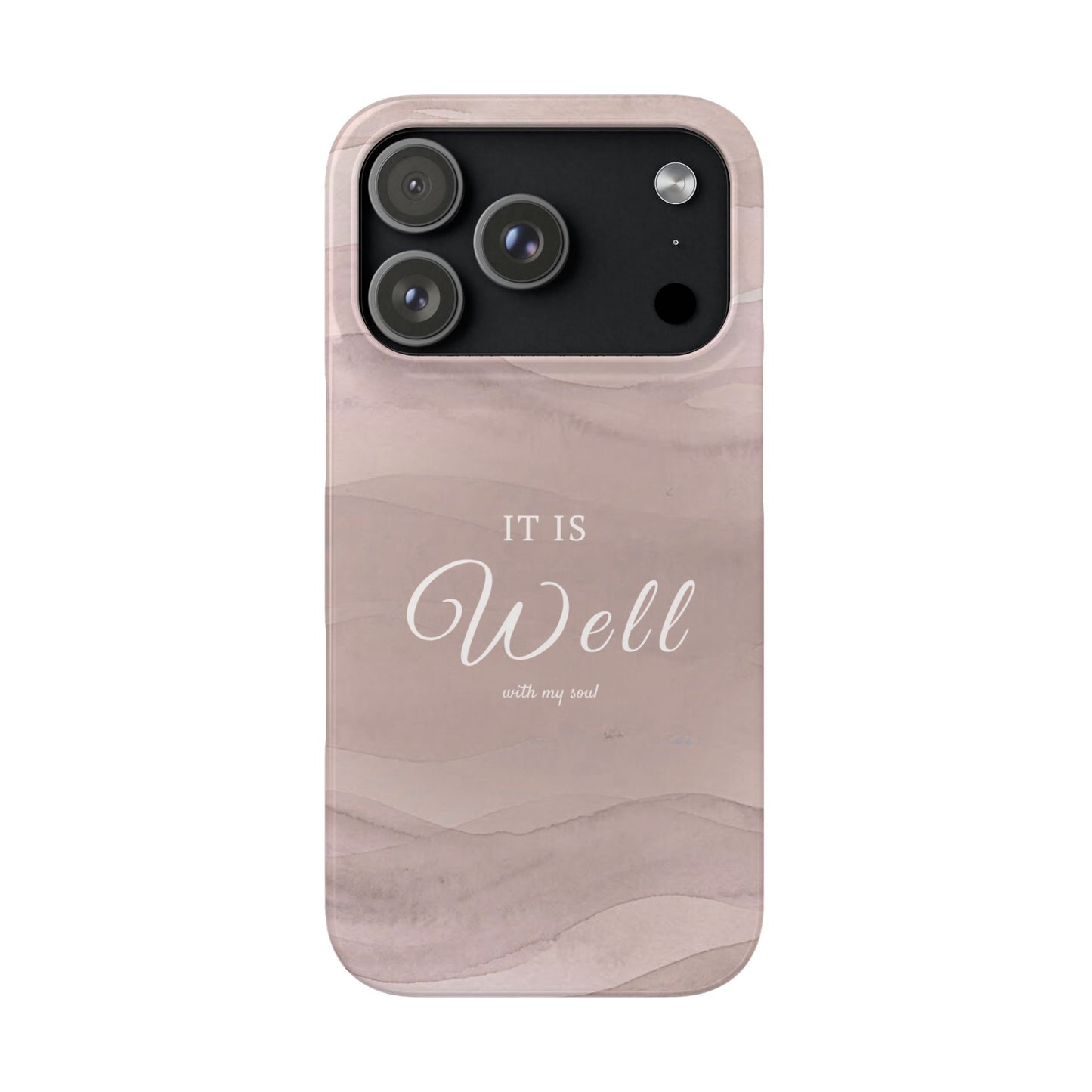 It Is Well Pink Snap Case