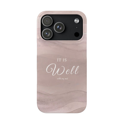 It Is Well Pink Snap Case