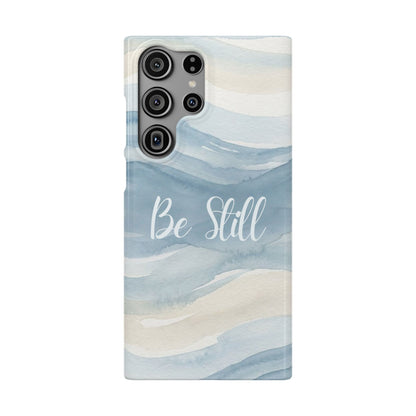 Be Still Blue Watercolour  – Snap Case