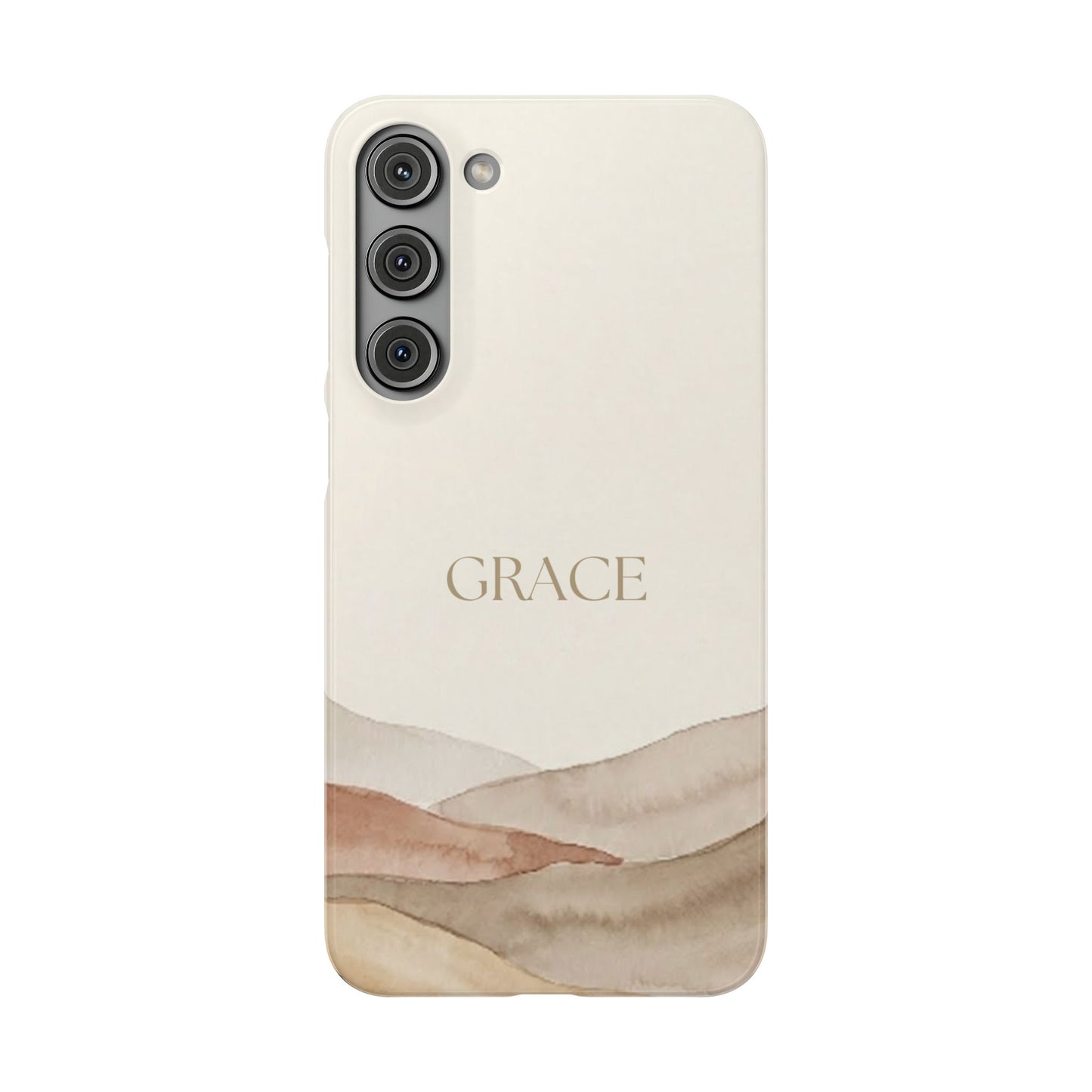 Grace Neutral Watercolour Snap Case