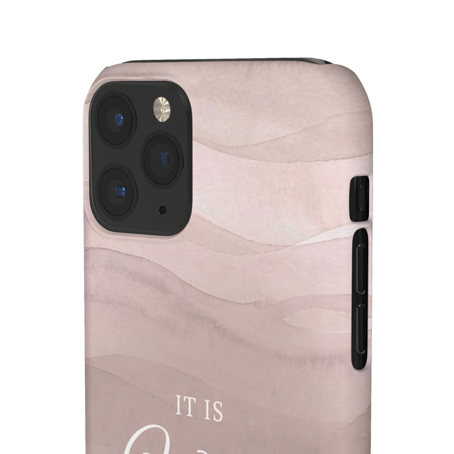 It Is Well Pink Snap Case