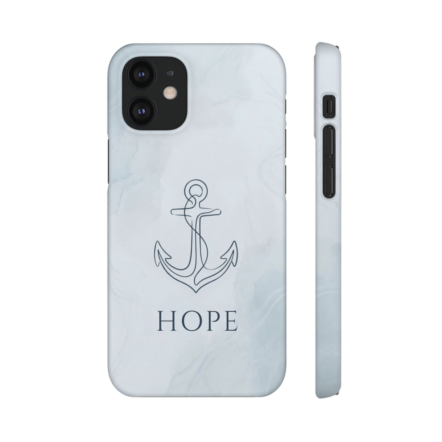 Hope Marble Nautical Snap Case