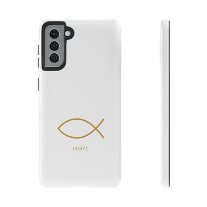 Gold Ichthys Fish Phone Case