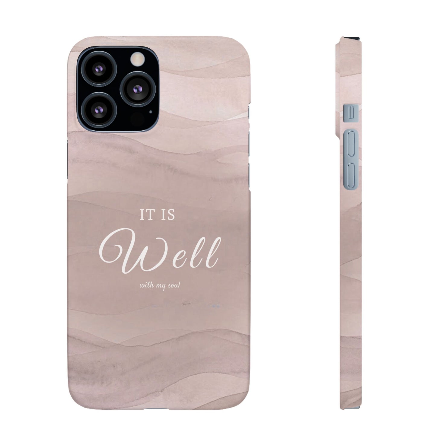 It Is Well Pink Snap Case