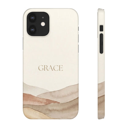 Grace Neutral Watercolour Snap Case
