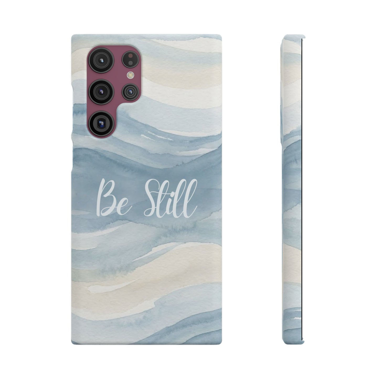 Be Still Blue Watercolour  – Snap Case
