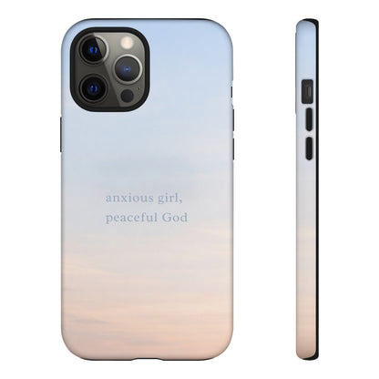 Anxious Girl, Peaceful God Phone Case
