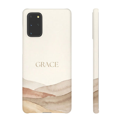 Grace Neutral Watercolour Snap Case