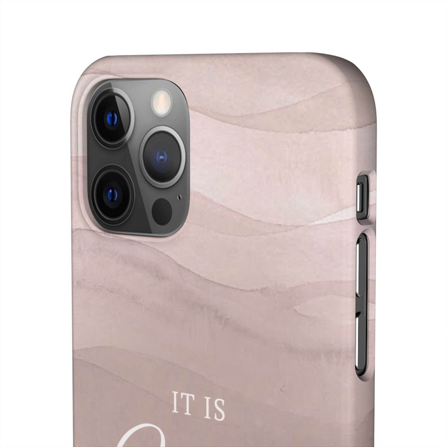 It Is Well Pink Snap Case