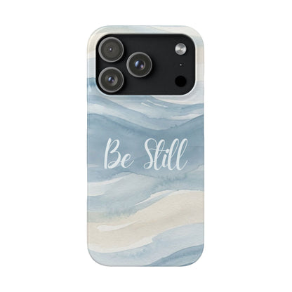 Be Still Blue Watercolour  – Snap Case
