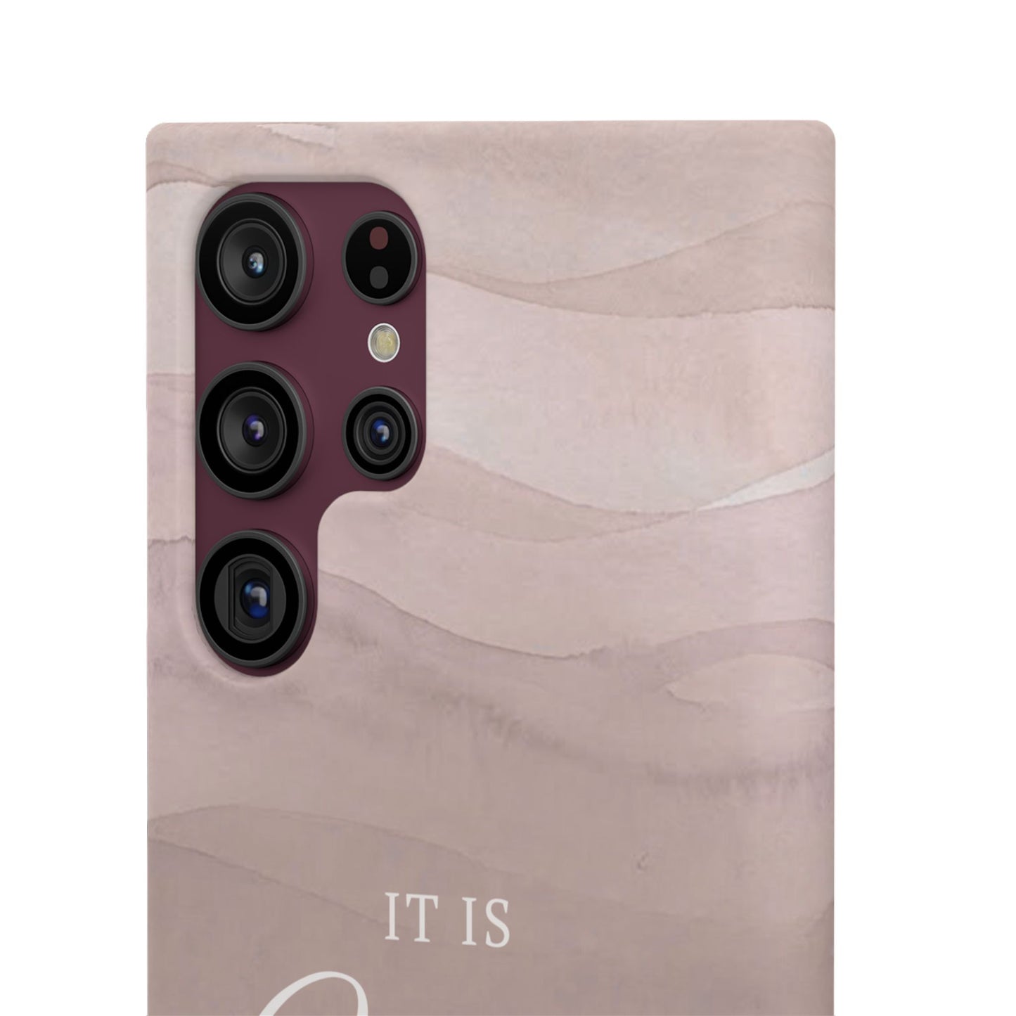 It Is Well Pink Snap Case