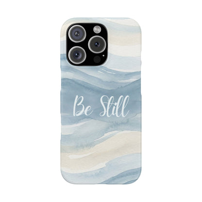 Be Still Blue Watercolour  – Snap Case
