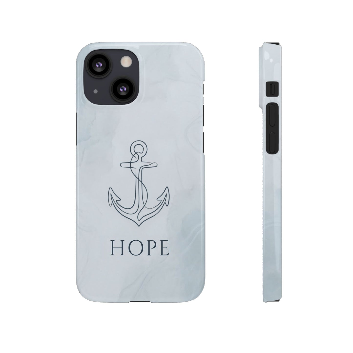 Hope Marble Nautical Snap Case