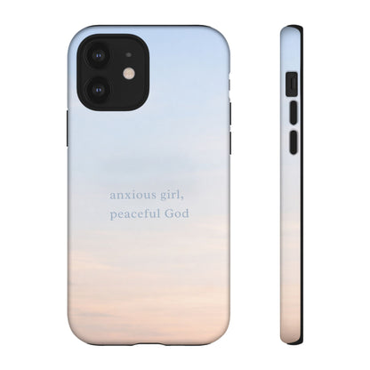 Anxious Girl, Peaceful God Phone Case